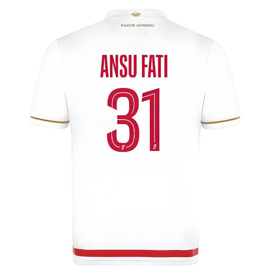 Maillot AS Monaco Domicile 2025 2026 Ansu Fati (2)