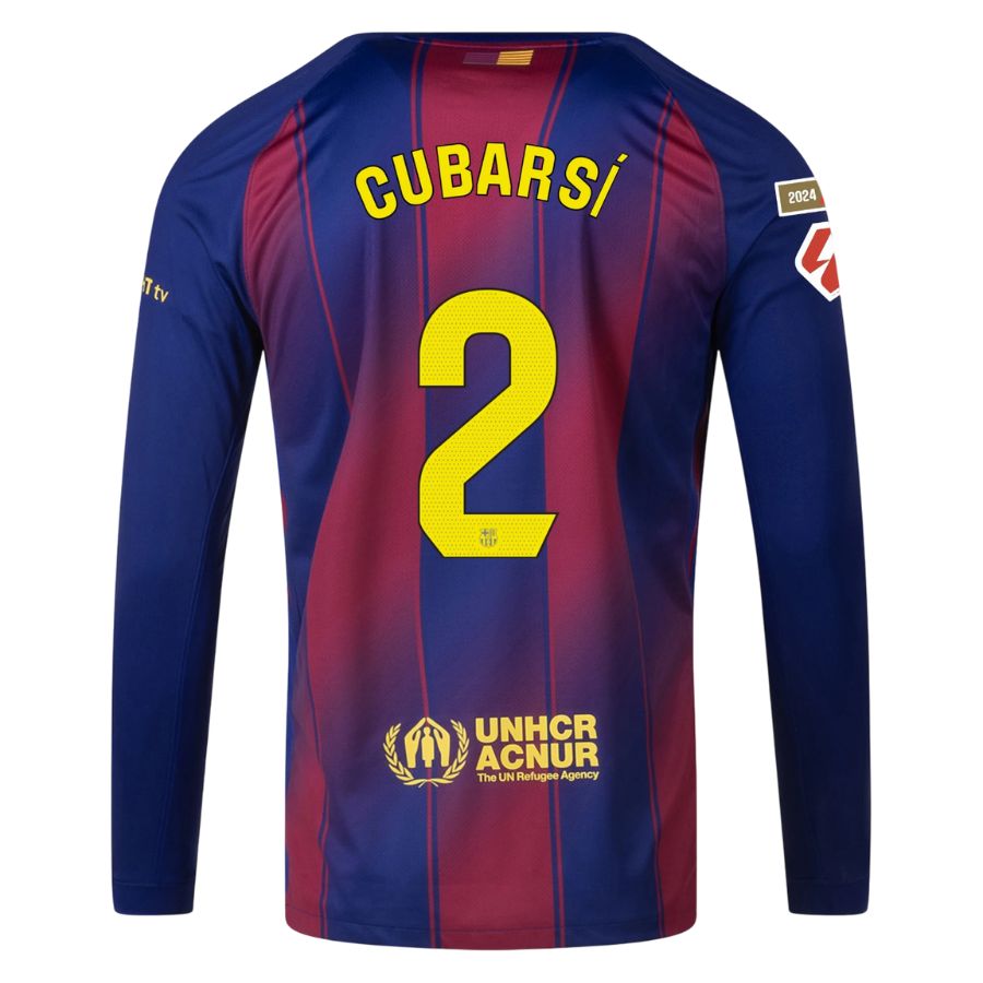 Maillot Barca Domicile 2025 2026 Cubarsi Manches Longues La Liga (2)