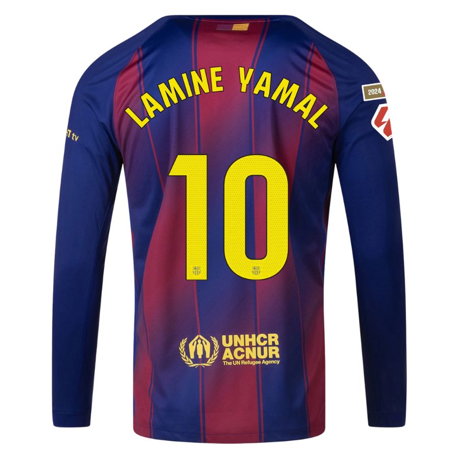 Maillot Barca Domicile 2025 2026 Lamine Yamal Manches Longues La Liga (2)