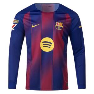 Maillot Barca Domicile 2025 2026 Lamine Yamal Manches Longues La Liga (3)