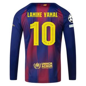 Maillot Barca Domicile 2025 2026 Lamine Yamal Manches Longues UCL (3)