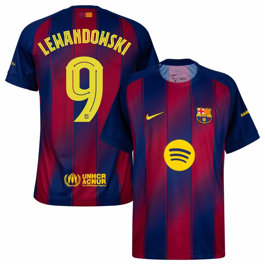 Maillot Barca Domicile 2025 2026 Lewandowski (1)