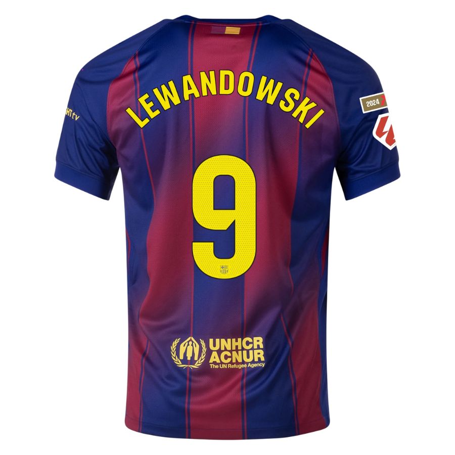 Maillot Barca Domicile 2025 2026 Lewandowski La Liga (2)