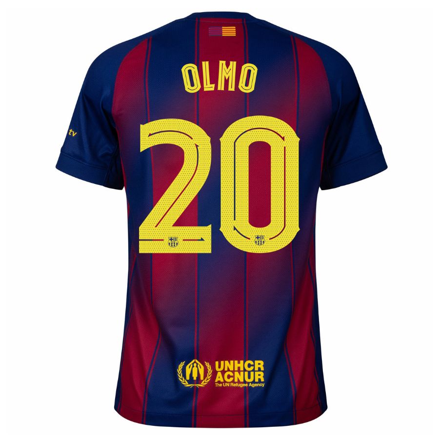 Maillot Barca Domicile 2025 2026 Olmo (2)