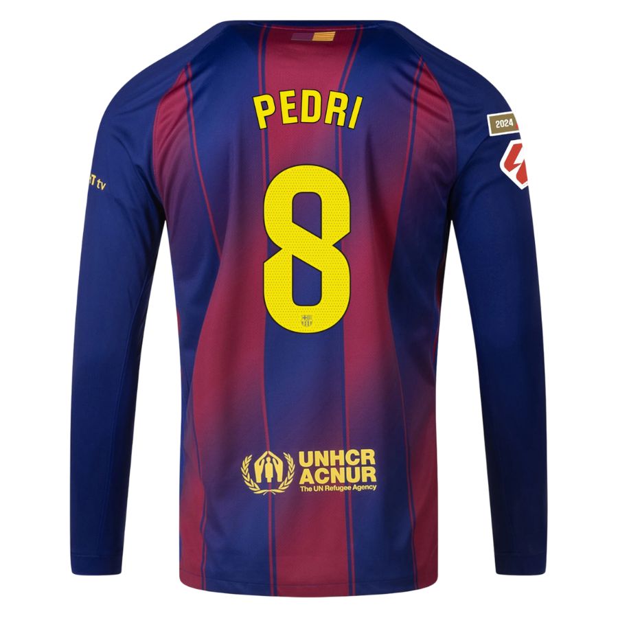 Maillot Barca Domicile 2025 2026 Pedri Manches Longues La Liga (2)