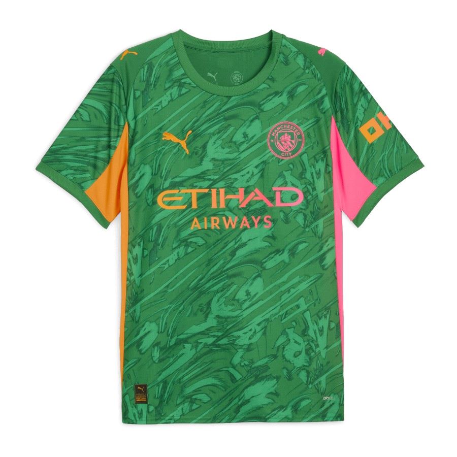 Maillot Enfant Manchester City Domicile 2025 2026 Gardien Vert (1)