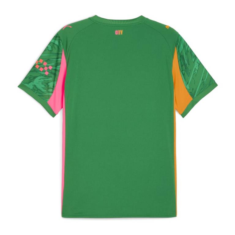 Maillot Enfant Manchester City Domicile 2025 2026 Gardien Vert (2)