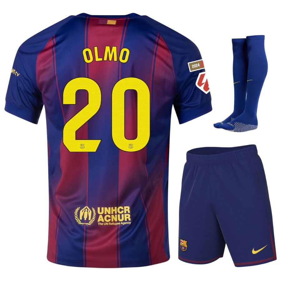 Maillot Kit Enfant Barca Domicile 2025 2026 Olmo La Liga