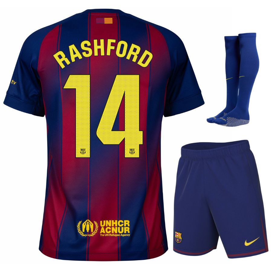 Maillot Kit Enfant Barca Domicile 2025 2026 Rashford-
