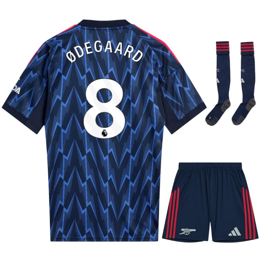 Maillot Kit Enfant Exterieur Arsenal 2025 2026 Odegaard