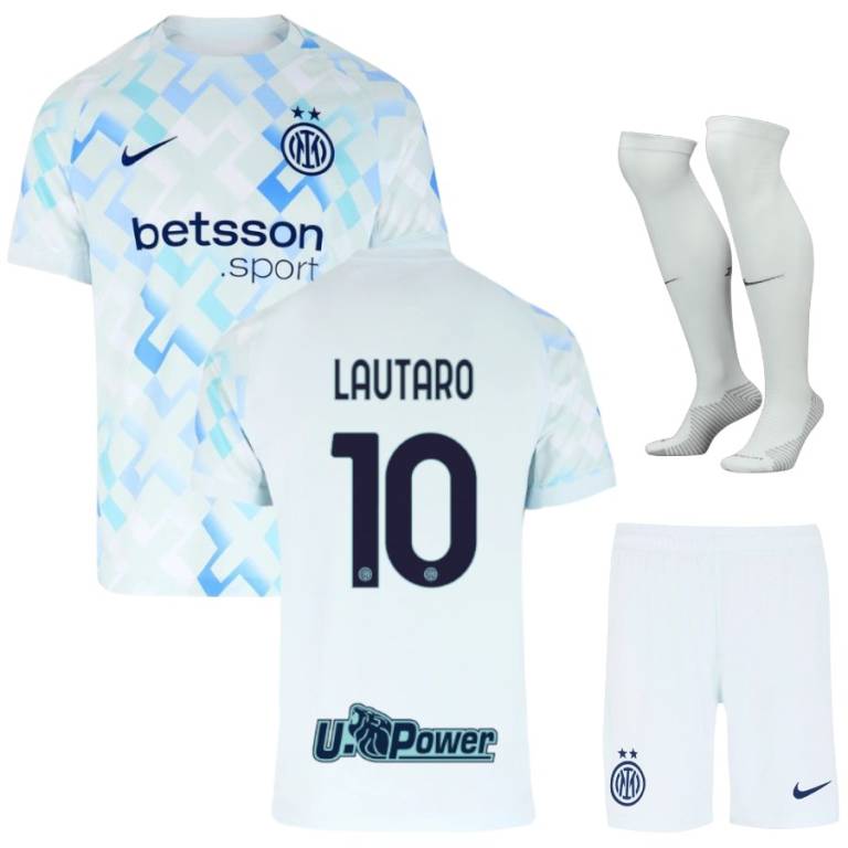 Inter Milan Away Kids Kit Jersey 2025 2026 Lautaro