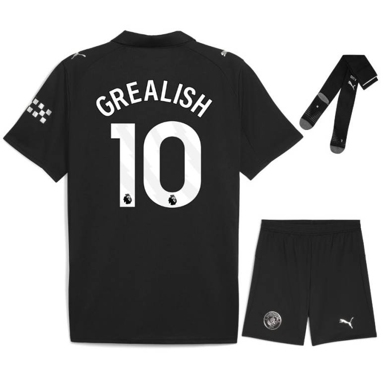 Maillot Kit Enfant Manchester City Exterieur 2025 2026 Grealish