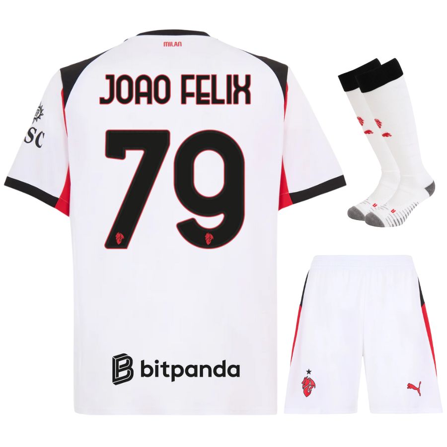 Maillot Kit Enfant Milan AC Exterieur 2025 2026 Joao Félix