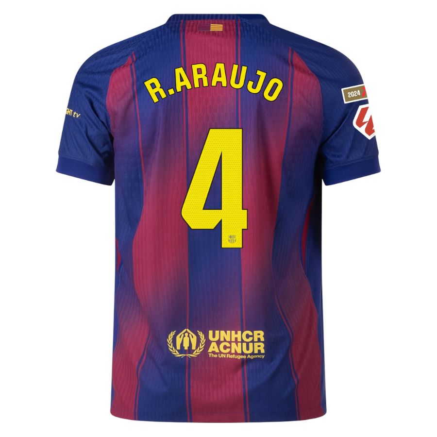 Maillot Match Barca Domicile 2025 2026 Araujo La Liga (2)