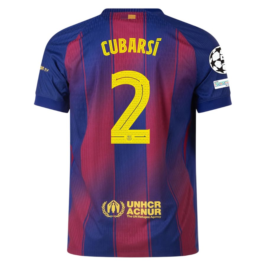 Maillot Match Barca Domicile 2025 2026 Cubarsi UCL (2)
