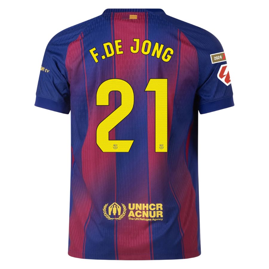 Maillot Match Barca Domicile 2025 2026 De Jong La Liga (2)