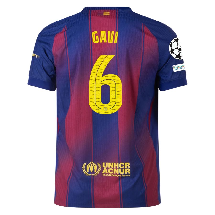 Maillot Match Barca Domicile 2025 2026 Gavi UCL (2)