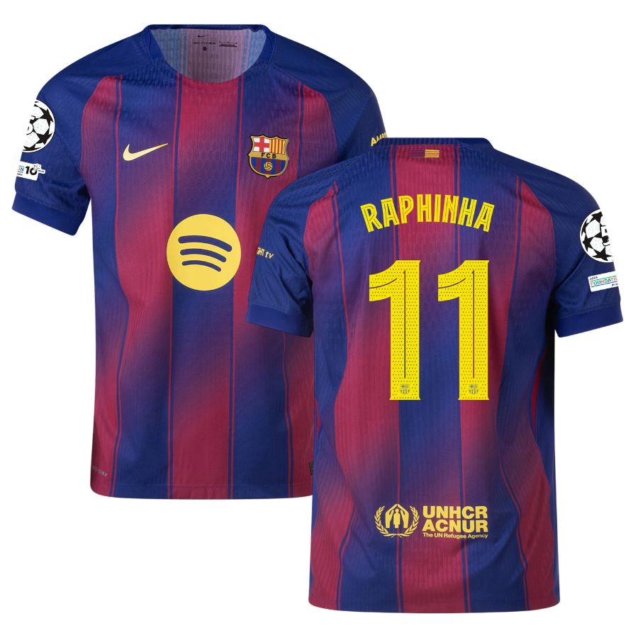 Maillot Match Barca Domicile 2025 2026 Raphinha UCL (1)