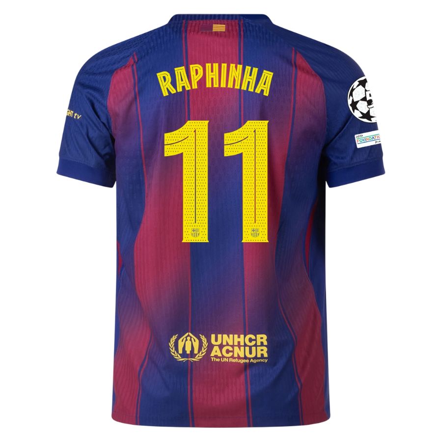 Maillot Match Barca Domicile 2025 2026 Raphinha UCL (2)