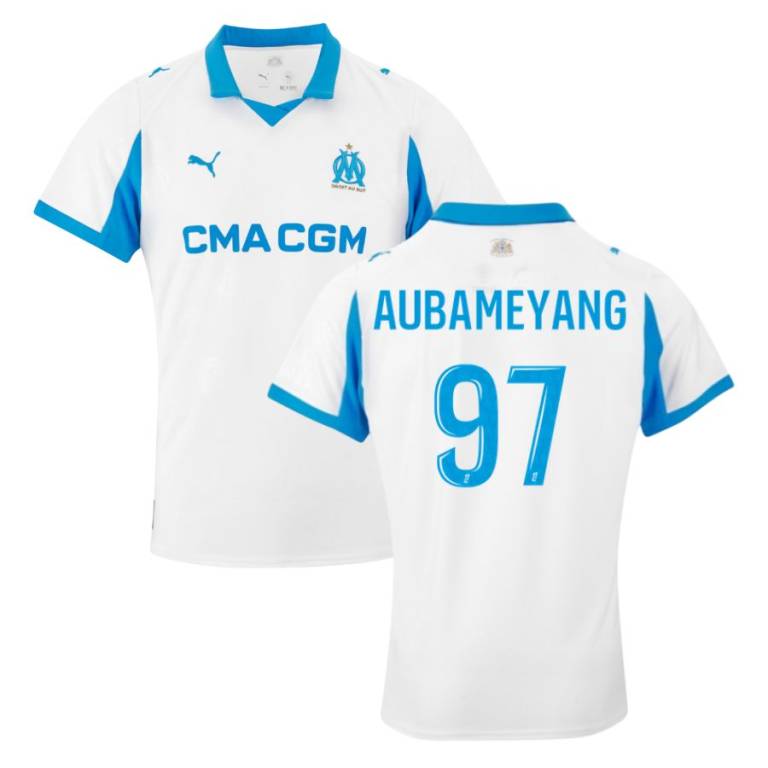 Maillot OM Domicile 2025 2026 Aubameyang (1)