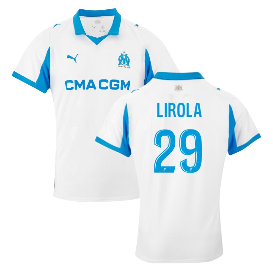 Maillot OM Domicile 2025 2026 Lirola (1)