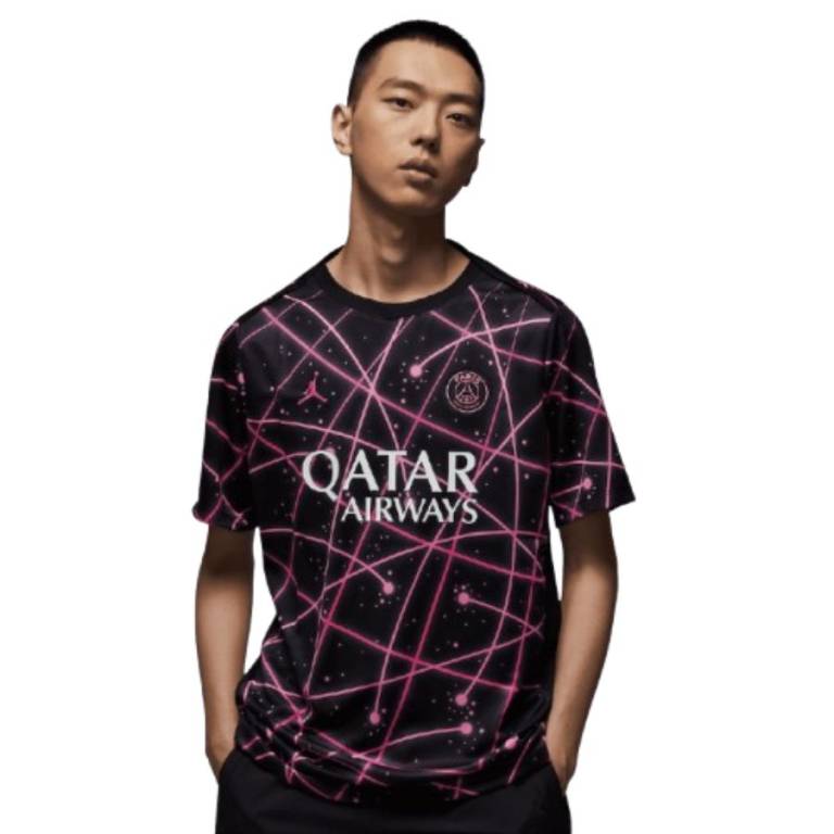 Maillot PSG Pre Match 2025 2026 Noir (1)