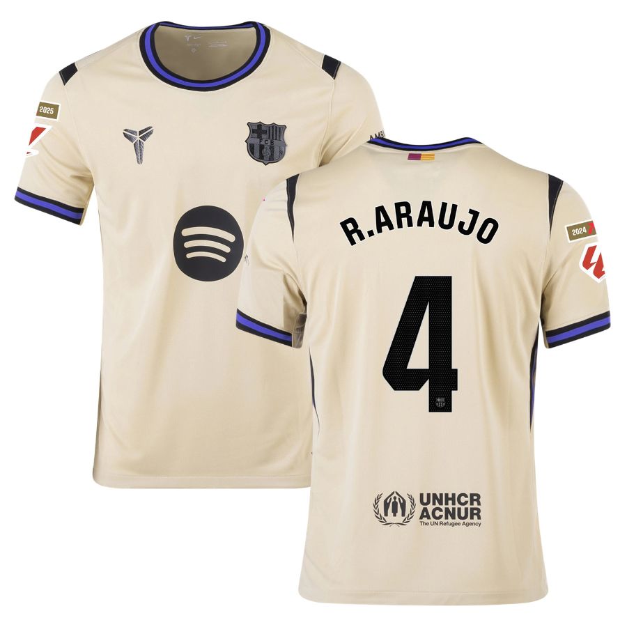 Maillot Barca Exterieur 2025 2026 Araujo La Liga (1)
