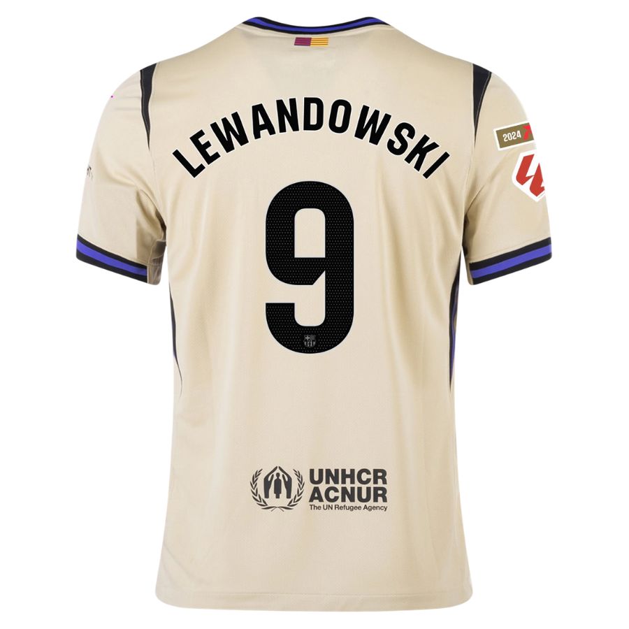 Maillot Barca Exterieur 2025 2026 Lewandowski La Liga (2)