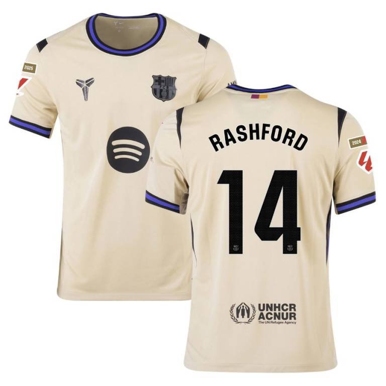 Maillot Barca Exterieur 2025 2026 Rashford La Liga (1)