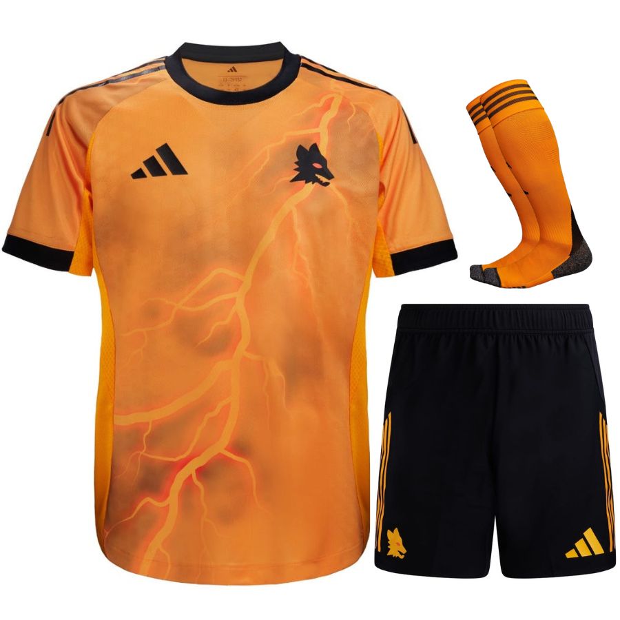 Maillot Kit Enfant AS Roma Exterieur 2025 2026 (4)