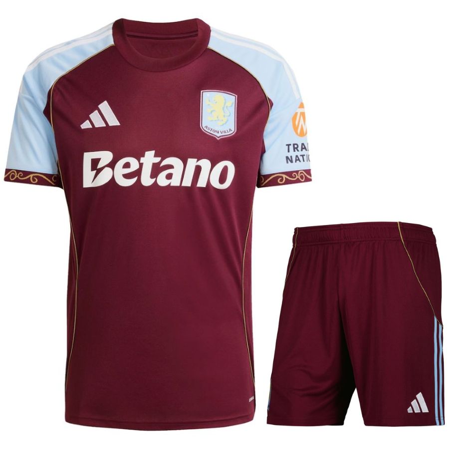 Maillot Kit Enfant Aston villa Domicile 2025 2026 (1)