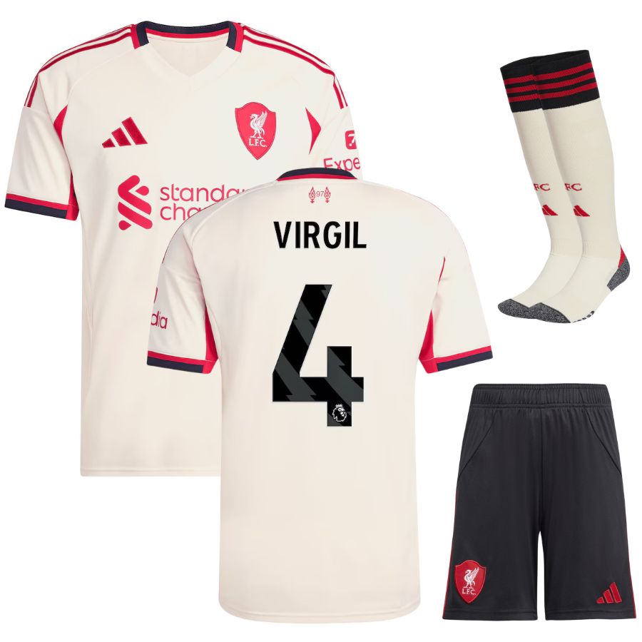 Maillot Kit Enfant Liverpool Exterieur 2025 2026 Virgil