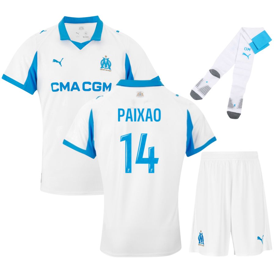 Maillot Kit Enfant OM Domicile 2025 2026 Paixao