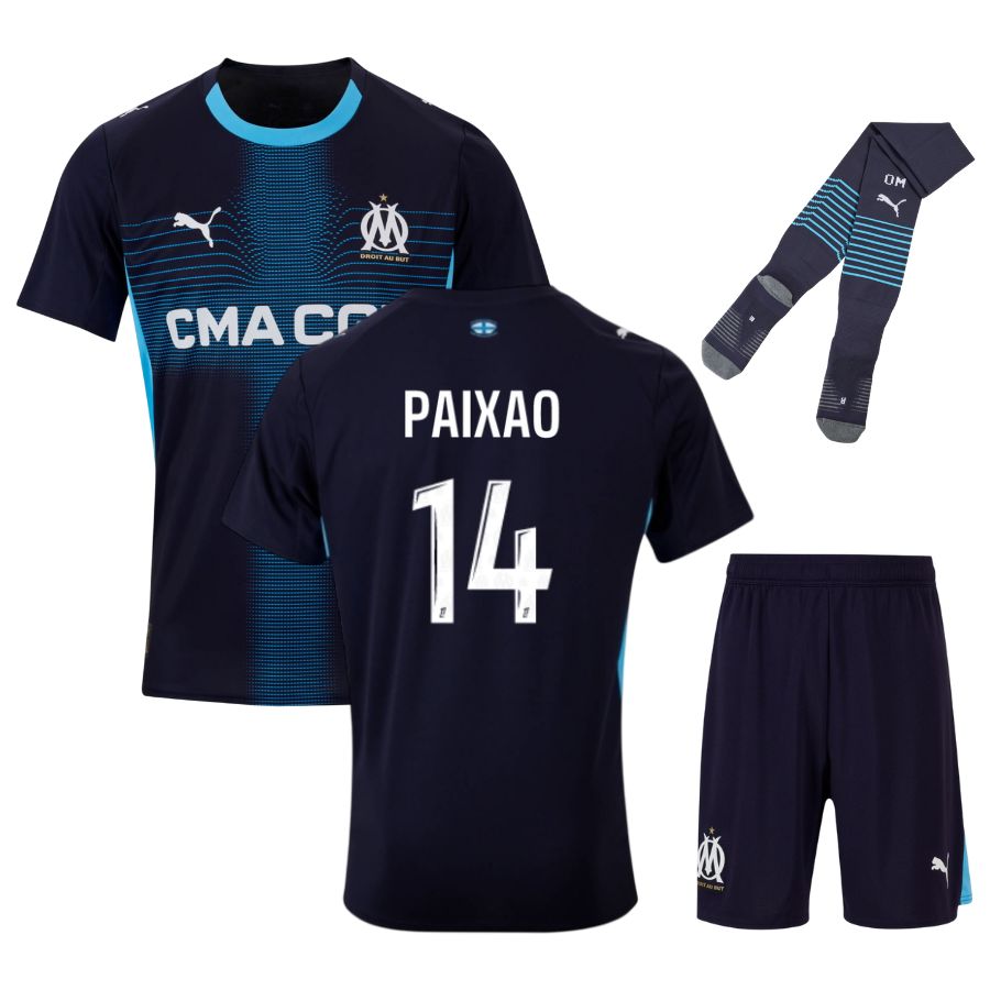 Maillot Kit Enfant OM Exterieur 2025 2026 Paixao