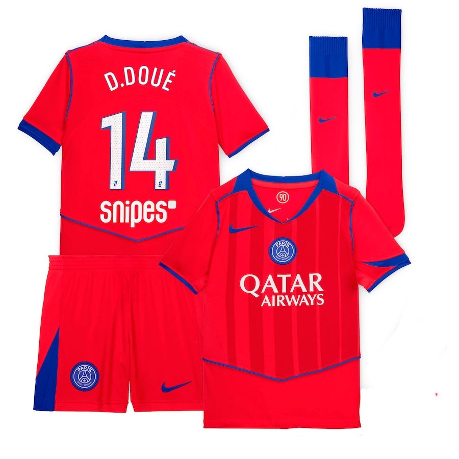 Maillot Kit Enfant PSG Third 2025 2026 Désiré Doué (1)