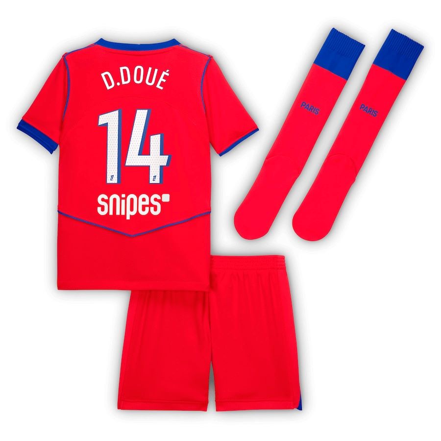 Maillot Kit Enfant PSG Third 2025 2026 Désiré Doué (2)