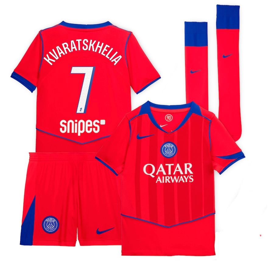 Maillot Kit Enfant PSG Third 2025 2026 Kvaratskhelia (1)