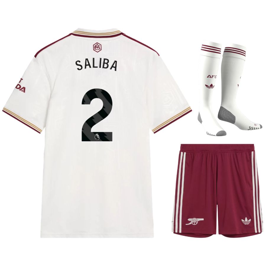 Maillot Kit Enfant Third Arsenal 2025 2026 Saliba