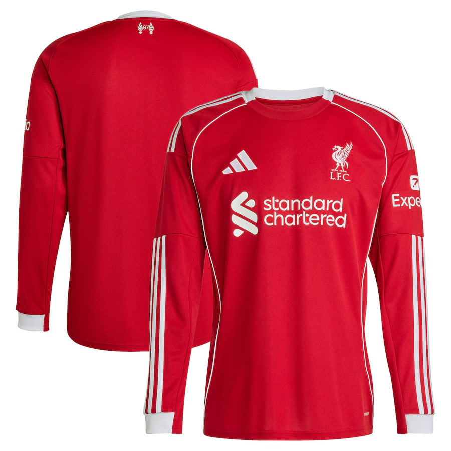 Maillot Liverpool Domicile 2025 2026 Manches Longues (3)