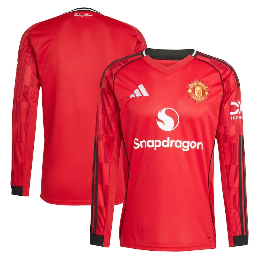 Maillot Manchester United Domicile 2025 2026 Manches Longues (3)