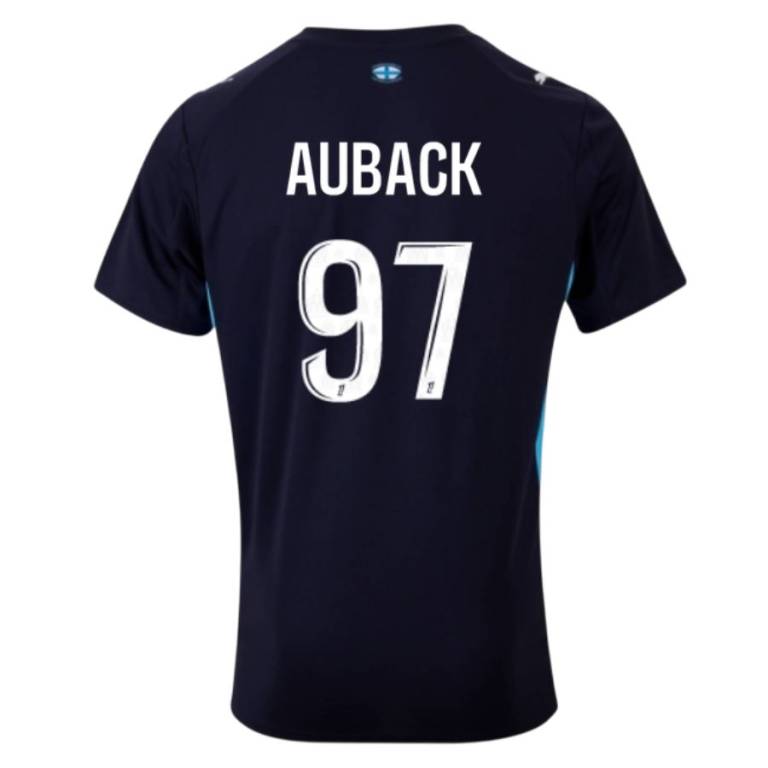 Maillot OM Exterieur 2025 2026 Aubameyang AUBACK 97 (2)