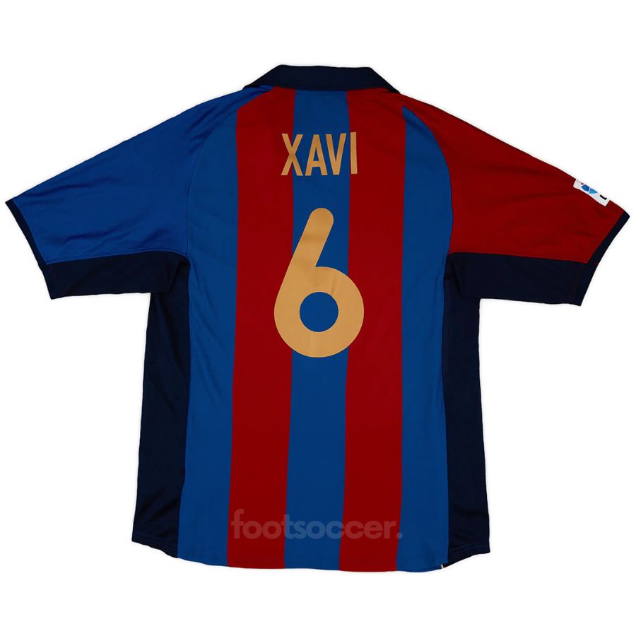 Maillot Barca Domicile 2001 2002 Xavi (1)