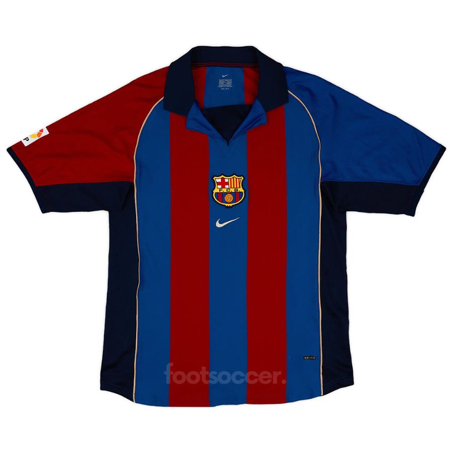Maillot Barca Domicile 2001 2002 Xavi (2)