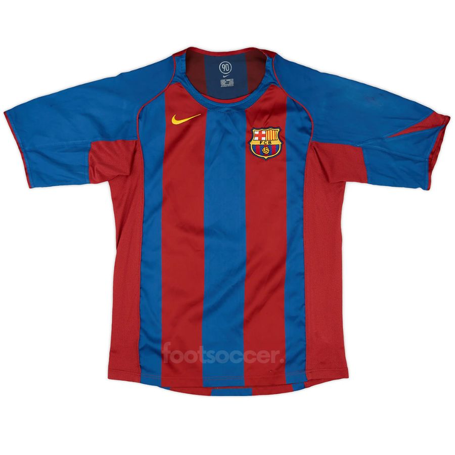 Maillot Barca Domicile 2004 2005 Ronaldinho (2)
