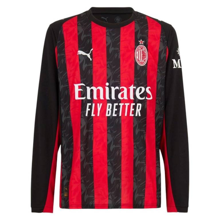 Maillot Milan AC Domicile 2025 2026 Manches Longues (1)