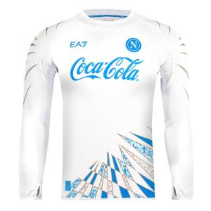 Maillot Naples Pre-Match 2025 2026 Manches longues (1)