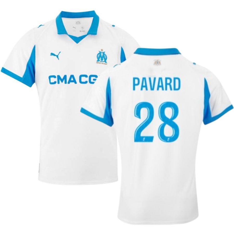 Maillot OM Domicile 2025 2026 Pavard (1)