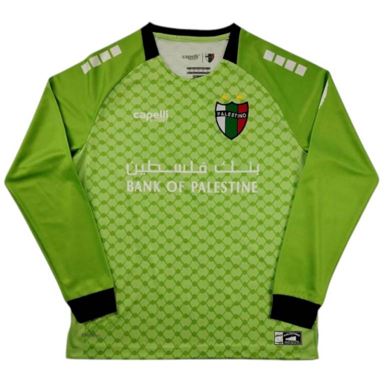 Maillot Palestine CL 2025 2026 Exterieur Vert Manches Longues (1)