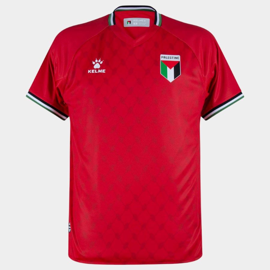 Maillot Palestine Domicile 2024-2025 Kelme Rouge (1)