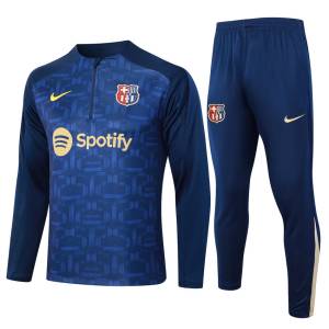 Survetement Barca Training 2024 2025 Bleu Foncé